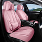 Coverado Car Seat Covers 5 Pieces, Full Set Universal Seat Covers for Cars, Waterproof Nappa Leather Auto Seat Protectors with Head Pillow, Car Interiors Fit for Most Sedans SUV Pick-up Truck, Black