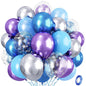 Blue Purple Silver