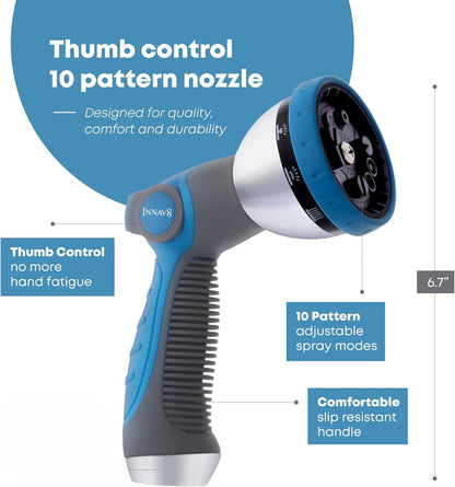 INNAV8 Garden Hose Nozzle Heavy Duty