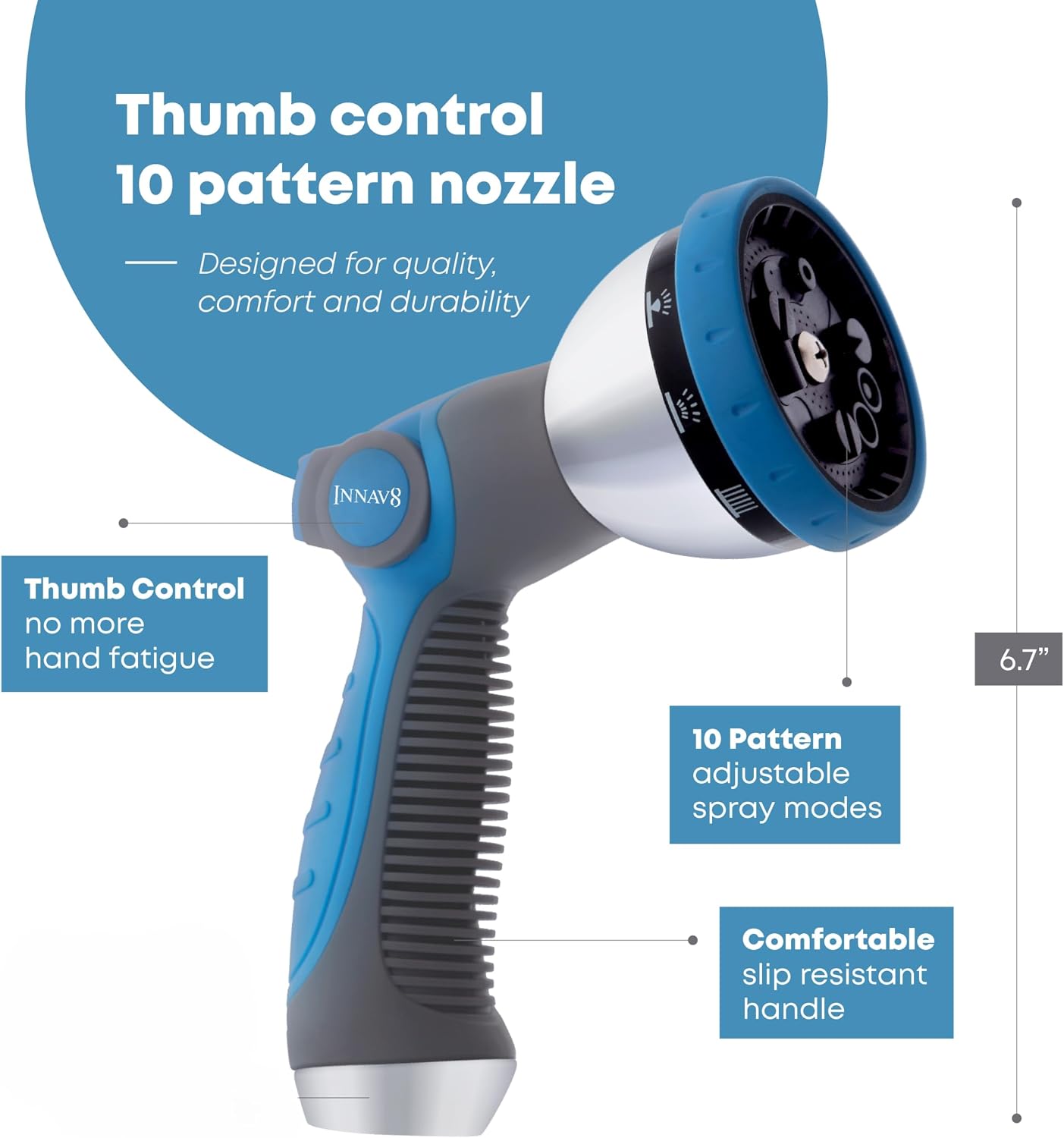 INNAV8 Garden Hose Nozzle Heavy Duty Review: A Game-Changer for Your Outdoor Watering Needs