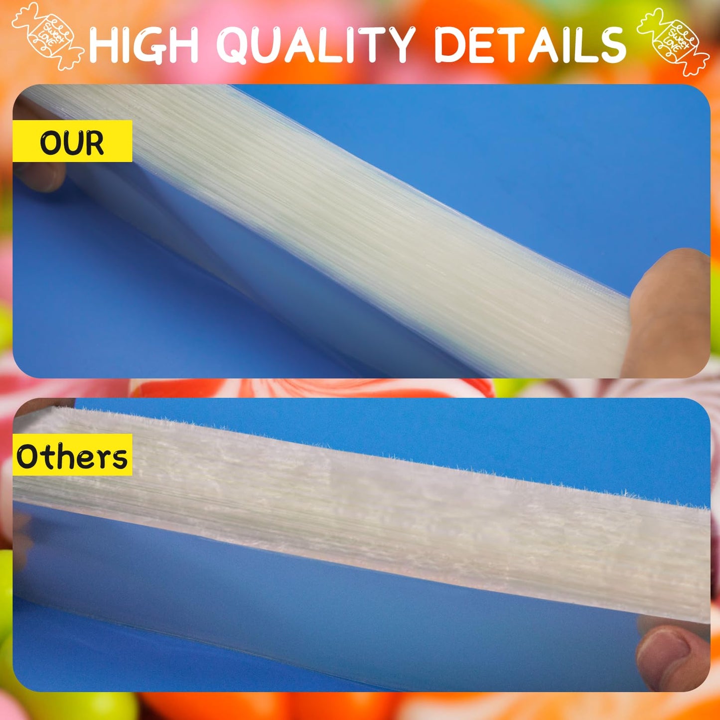 Aubeco 5x7 Zoll 240 Stück selbstklebende, transparente Cellophanbeutel, Klebebeutel für Kekse und Leckereien zum Selbermachen, für kleine Produkte, Lebensmittel und Geschenkverpackungen