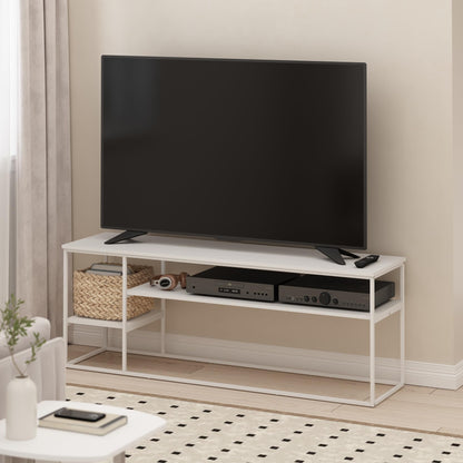 Furinno TOMI TV Stand, 5-Cube Entertainment Center with Open Shelf, Reversible TV Console, for Living Room, Bedroom, Home Office, Green