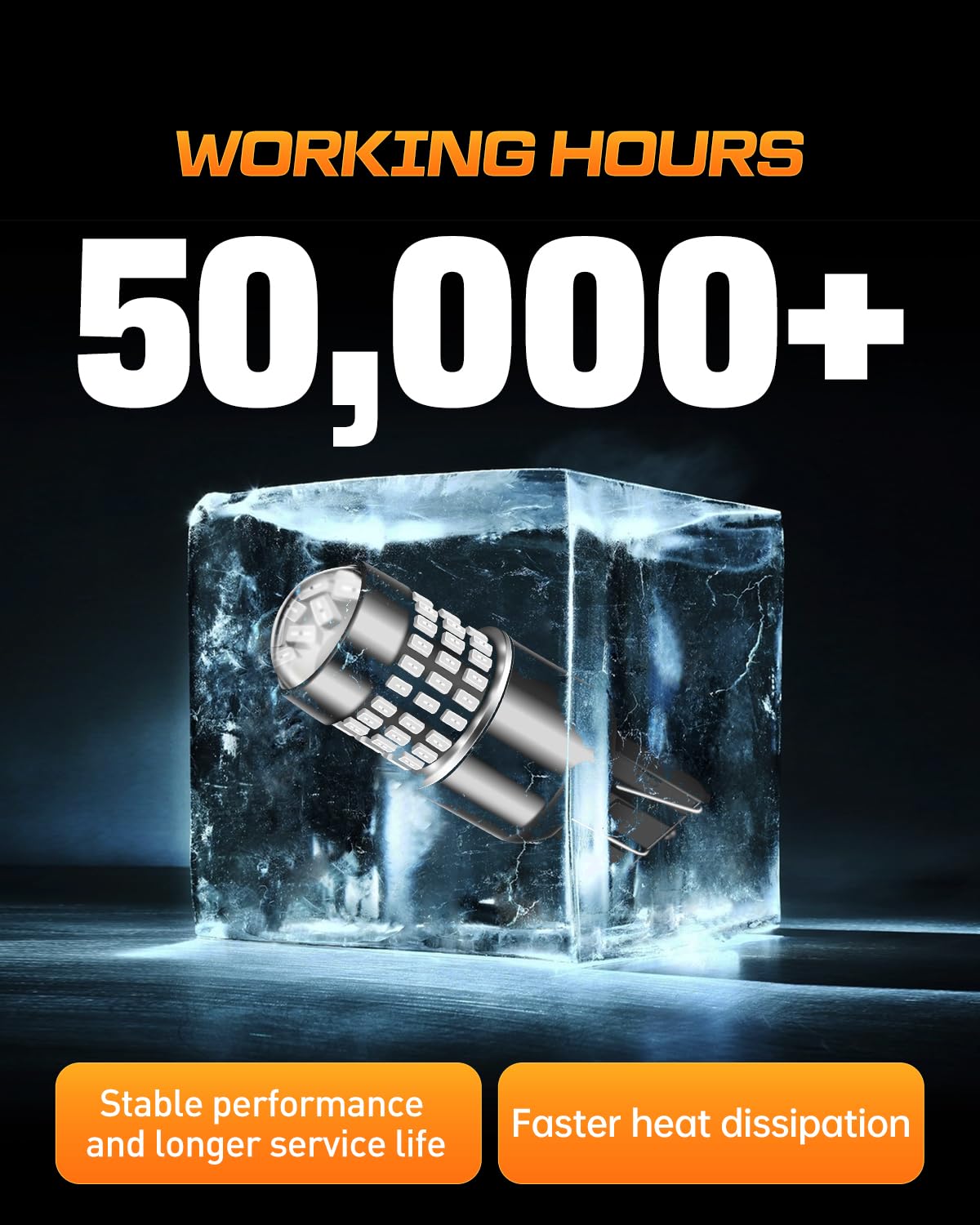 LUYED 3157 LED Bulbs Reverse Light Xenon White 1800 Lumens Super Bright 78 SMD 3056 3156 3057 4157 LED Bulbs,Used for Back Up Reverse Lights,Brake Lights,Tail Lights,Turn Signal Lights,Pack of 2