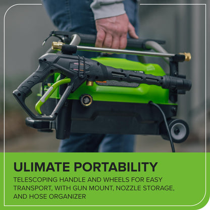 Greenworks 1800 PSI (1.1 GPM) Electric Pressure Washer PWMA Certified