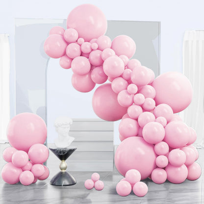 PartyWoo White Balloons 140 pcs Different Sizes of 18 12 10 5 Inch White Balloons Arch Kit Garland for Wedding Baby Shower Birthday Bridal Shower Graduation Engagement Party Decorations White-Y13