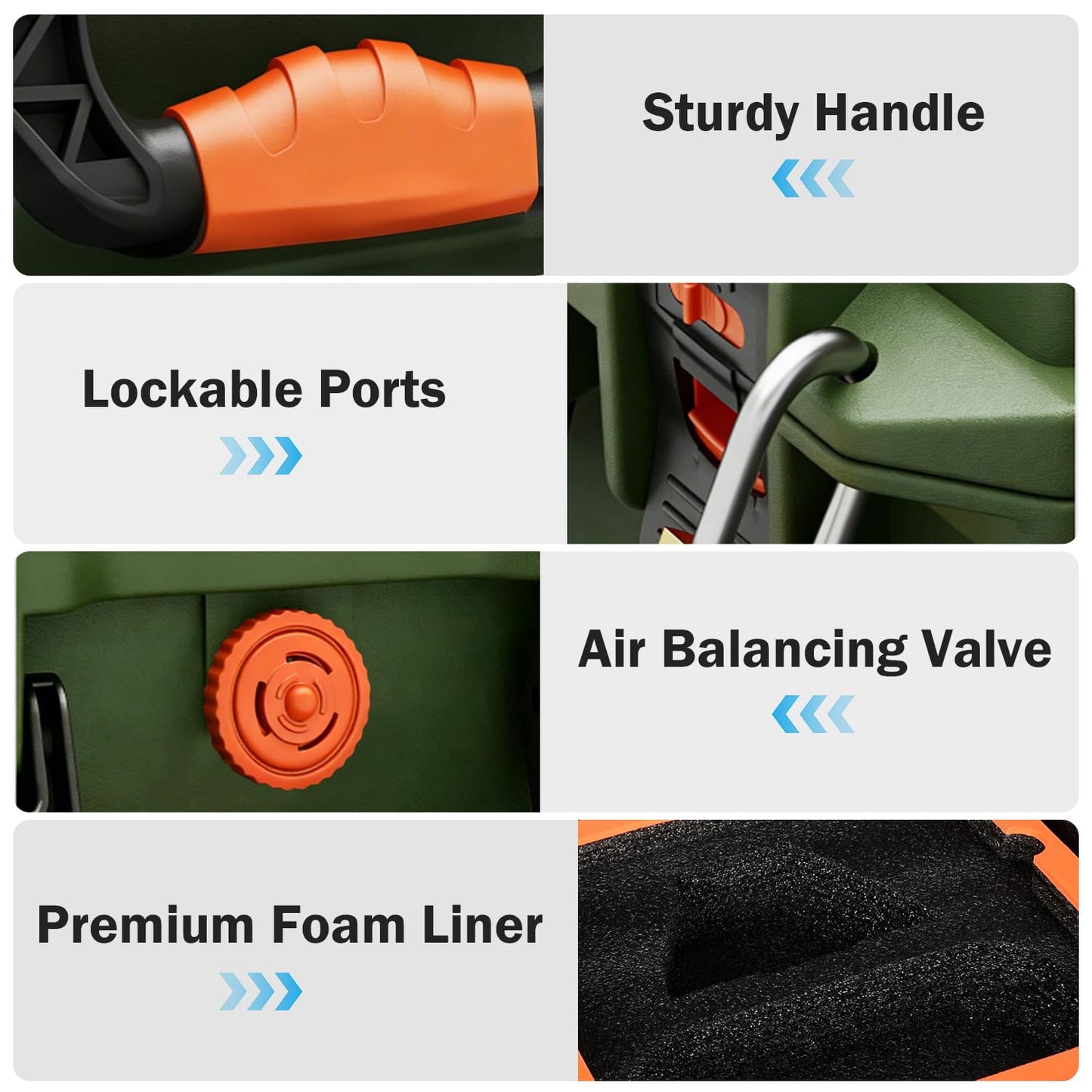 IP67 Waterproof Case for Starlink Mini, Hard Carrying Case for Starlink Mini Dish with Precision Cut Foam, Shockproof Travel Bag for Camping, RV, Hiking, Green