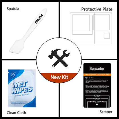 SYY Wärmeleitpaste mit Werkzeug-Set, 4 Gramm CPU Paste Wärmeleitpaste Kühlkörper für IC/Prozessor/CPU/GPU/alle Kühler