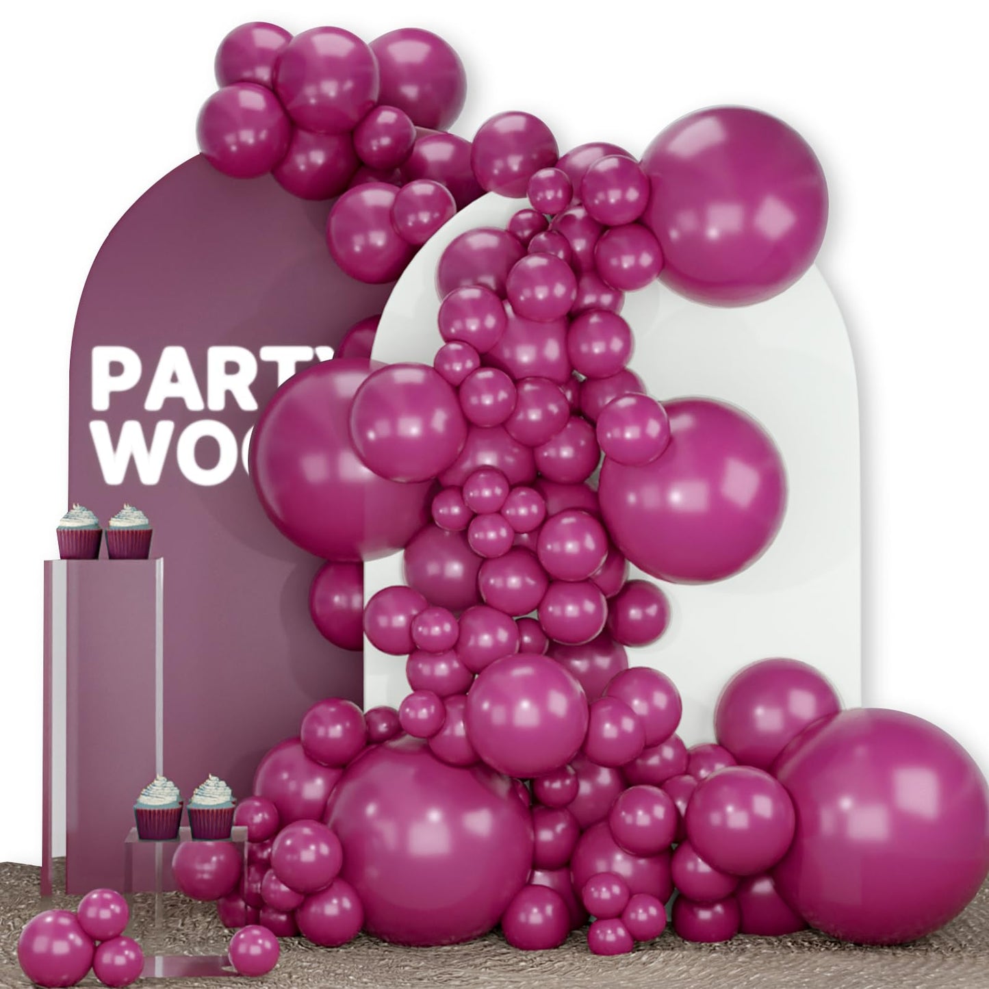 PartyWoo White Balloons 140 pcs Different Sizes of 18 12 10 5 Inch White Balloons Arch Kit Garland for Wedding Baby Shower Birthday Bridal Shower Graduation Engagement Party Decorations White-Y13