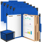 Henoyso 10 Pcs Hanging Classification File Folders, Letter Size Red Folders with 3 Pressboard Dividers, 8 Fasteners, 4 Inch Expansion, 1/3-cut Top Tab for Medical Records and File Cabinet Organizer