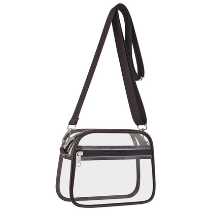 Clear Bag for Stadium Events Clear Sports Fan Handbags Purses with Adjustbale Strap for Concerts Festivals Game Day