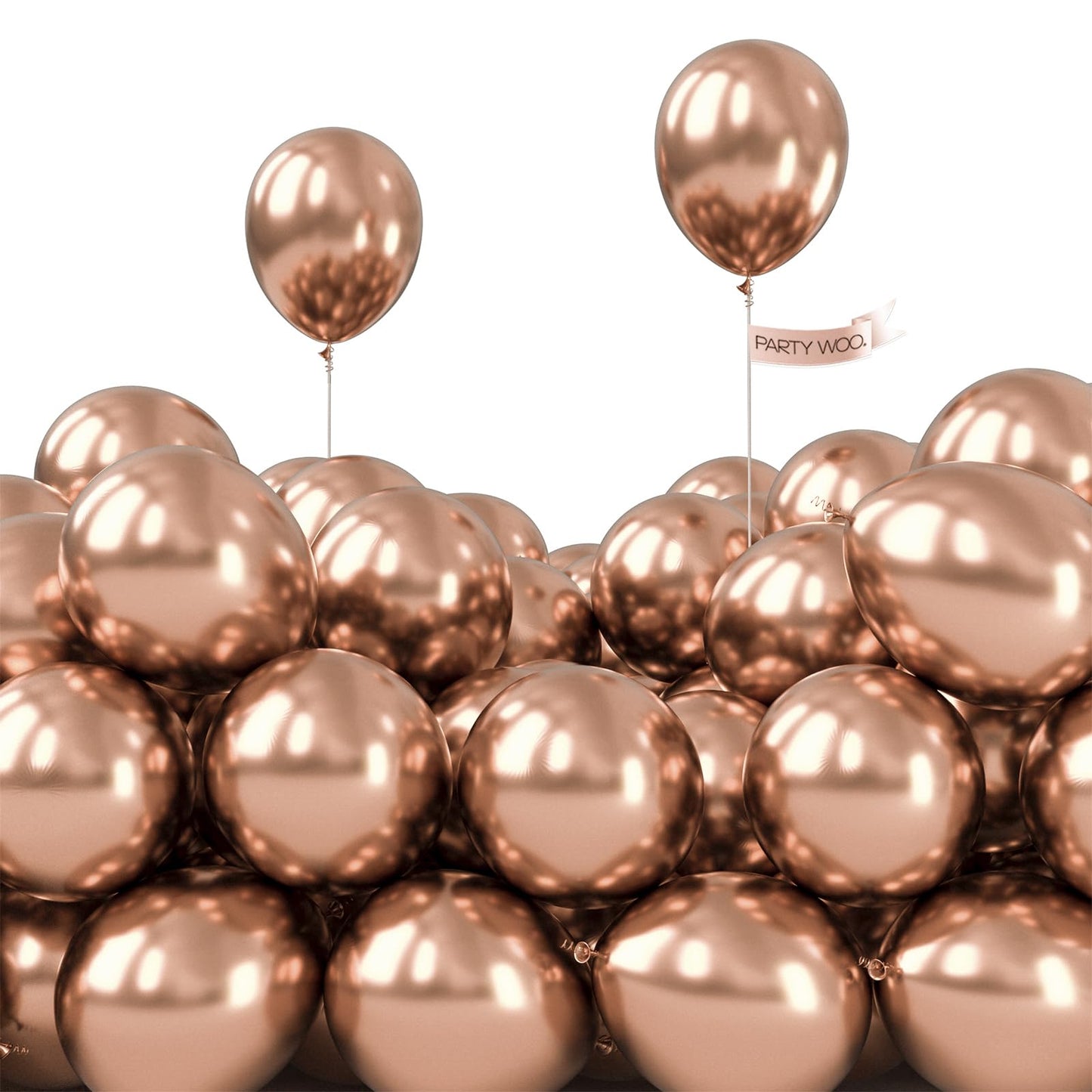 PartyWoo White Balloons 155pcs Different Sizes Pack of 18 12 10 5 Inch Matte White Latex Balloon Arch Kit Garland for Wedding Bridal Graduation Baby Shower Birthday Party Decorations White-Y13