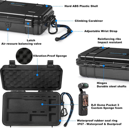 Lekufee Travel Waterproof Hard Case: The Ultimate Protection for Your DJI Osmo Pocket 4 and 3
