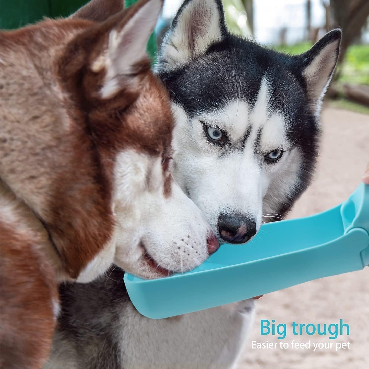 SOICTA Portable Dog Small Animals Water Bottle for Walking 19 OZ or 12 OZ Pet Water Bottles for Puppy Medium Large Dogs Little Animals Water Dispenser Dog Small Animals Water Bowl