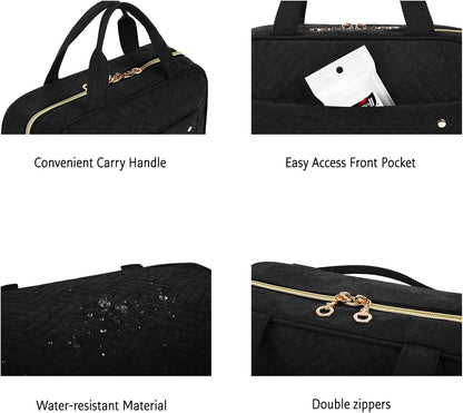 BAGSMART Kulturbeutel Reise-Organizer mit Aufhängehaken, wasserdichte Make-up-Kosmetiktasche für Zubehör, Shampoo, Standardbehälter, Toilettenartikel