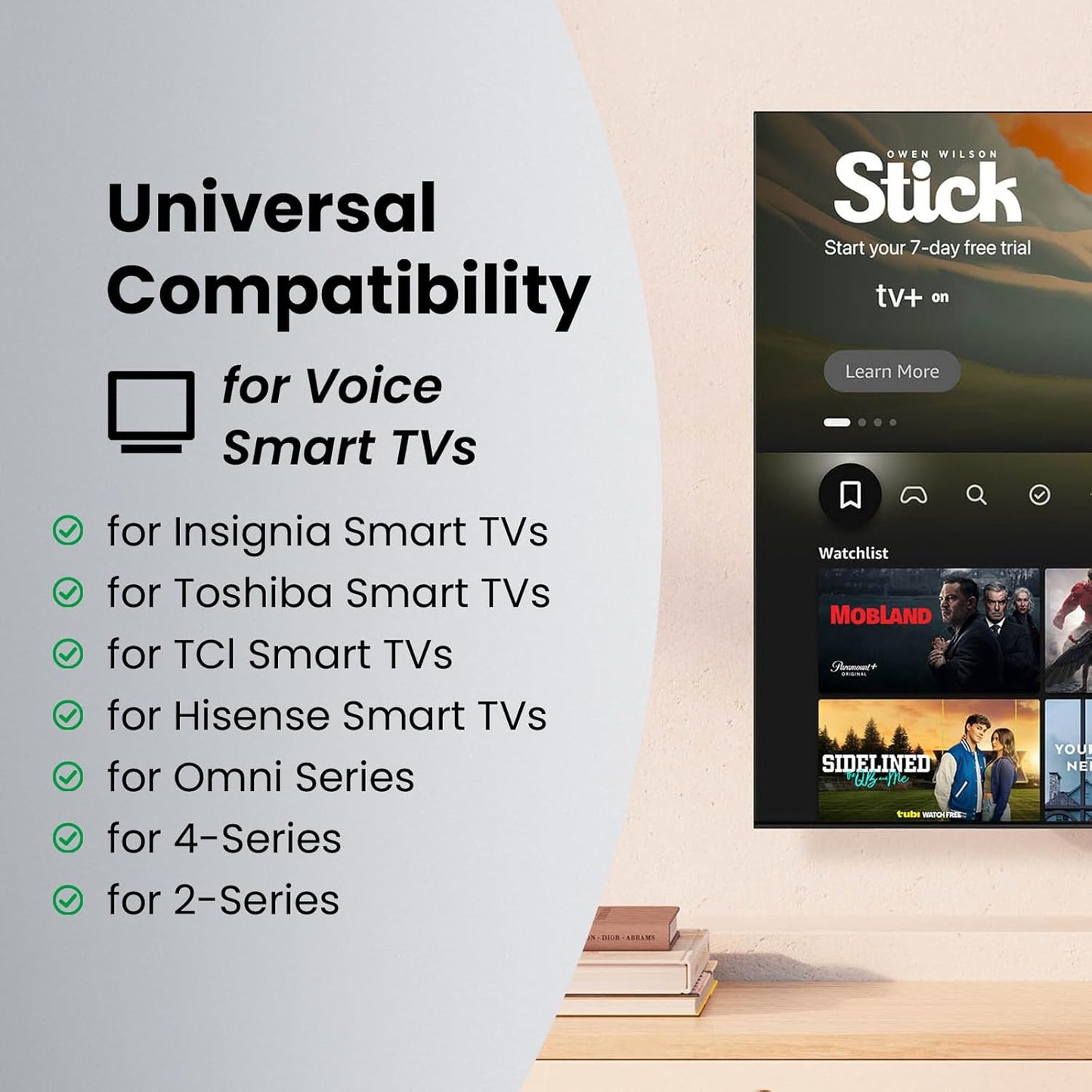 Replacement Remote for Insignia Toshiba Amazon Fire Smart TV, with Voice Control