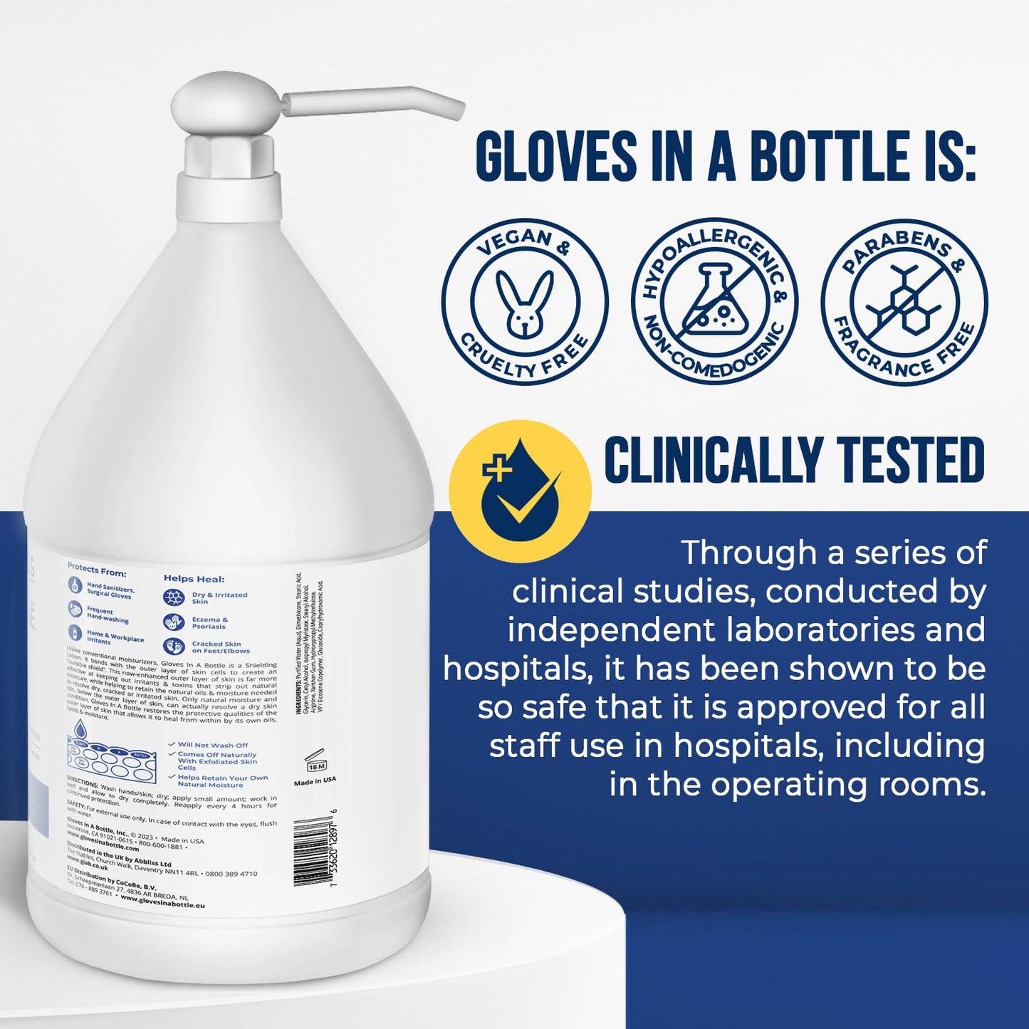 Gloves In A Bottle Shielding Lotion for Dry Itchy Skin, 8 ounce (12 Pack)