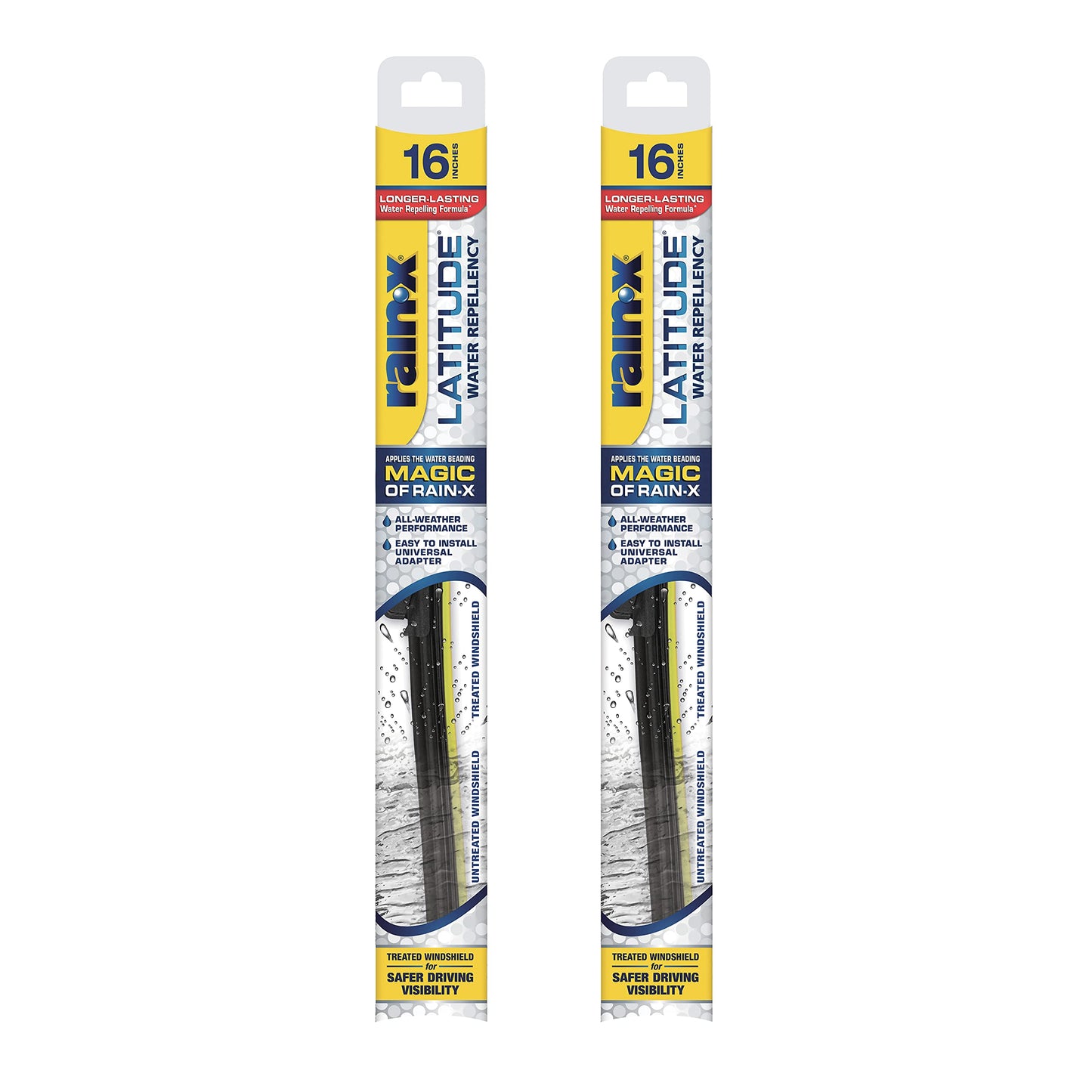 Rain-X 810363 Repellency Water Repellent Wiper Blades, 22" Windshield Wipers (Pack of 2), All Weather Streak-Free for Enhanced Visibility w/Water Repellency Formula [Amazon Exclusive]
