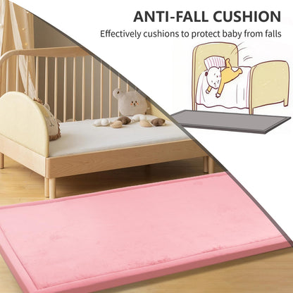 Huloo Sleep Ultra Soft Baby Spielmatte für den Boden, 3,3 cm dicke Elasti-Foam 127x127 cm Laufgittermatte für Kleinkinder, rutschfeste Rückseite, sicher zum Krabbeln und für die Bauchlage, Tatami-Stil (Dunkelgrau)