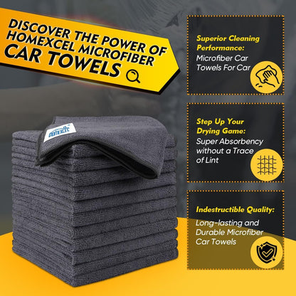 HOMEXCEL Microfiber Cleaning Cloth 12 Pack Review: A Game-Changer for Car and Home Cleaning