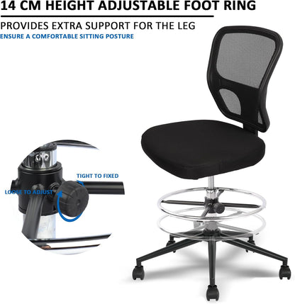 Elevate Your Workspace with the HYLONE Armless Drafting Chair