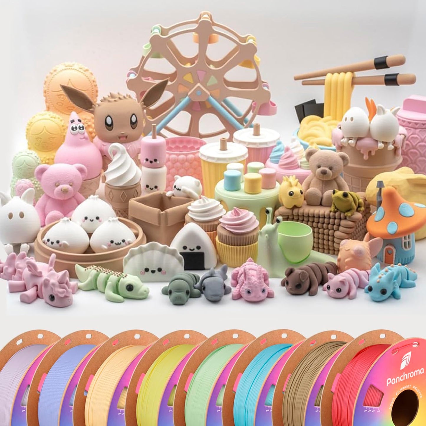 Polymaker Panchroma Mattes PLA Filament, Holzkohlschwarz 1.75mm 1kg 3D-Druck Filament, Früher Polyterra Matt, Passend für die meisten FDM 3D-Drucker, 1kg Spule (2.2lbs)