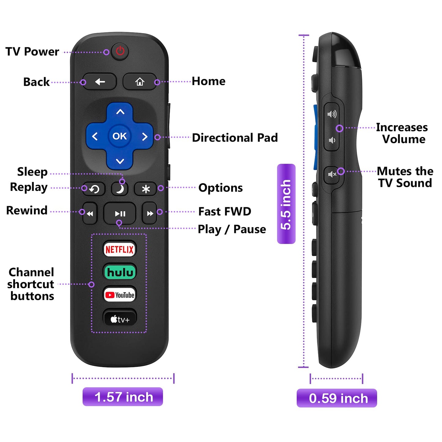 Magic Remote for LG-Smart-TV-Remote-Control-Replacement with Pointer and Voice Function,Compatible with LG 2021/2022/2023/2024 UHD OLED QNED NanoCell 4K 8K Smart TV