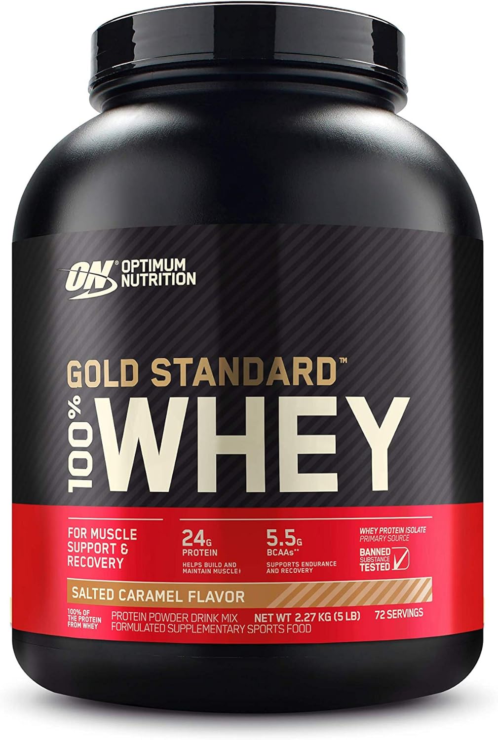 OPTIMUM NUTRITION Gold Standard 100% Whey Protein Powder, Double Rich Chocolate, 2.27kg - [packaging may vary]