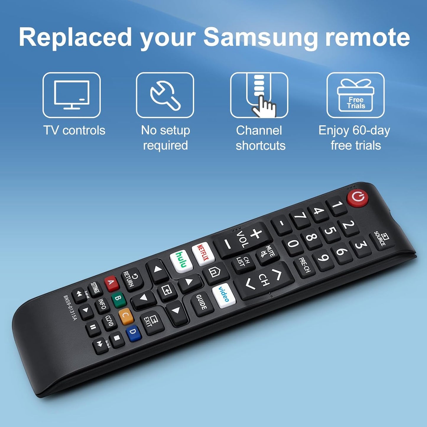 【Pack of 2】 New Universal Remote for All Samsung TV Remote