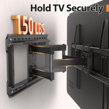IWORKBOARD 55 65 75 85 inch Tilting TV Wall Mount for 32-90 '' TVs, Low Profile TV Mount Bracket, Safe Lock & Quick Release, Max VESA 600x400mm, 24 inch Studs,132 lbs, Fit Most 55+ 75+ 85+ 86 TVs