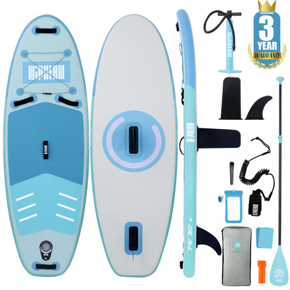 Niphean（Ultra-Light） Inflatable Paddle Board with StabilTrac Fin and Durable SUP Accessories, 10' Stand Up Paddle Boards for Adults & Youth, Versatile Yoga Paddle Board, Gift Ideas
