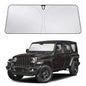 EcoNour Car Windshield Sunshade | Blocks 99% Heat & Keeps Interior Cool | Universal Fits Cars, SUVs, Trucks | Automotive Sun Screen, Visor & Car Accessories for Summer | Medium (64x32 Inches)