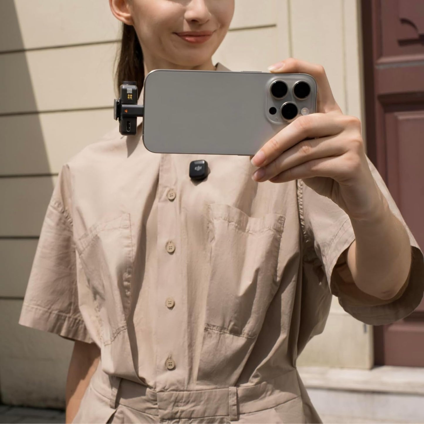 DJI Mic Mini (2 TX + 1 Mobile RX), Funkmikrofon für iPhone/Android, Plug & Play, kompakt & leicht, Modellübergreifende Kopplung, Premium-Audio, stabile Übertragung, Geräuschunterdrückung