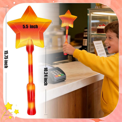 2 Pack 3D Printed Wand Tap to Pay, 2026 Upgrade Star Magic Fairy Pay Wand, Starlight Magic Wand Contactless Payment Card Holder, Suitable Scenarios for Card Payment, Easy Checkout