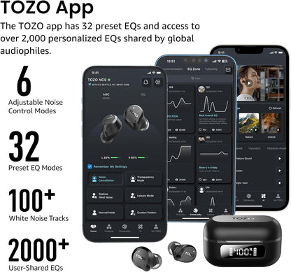 TOZO NC9 Hybrid Active Noise Cancelling Wireless Earbuds Review