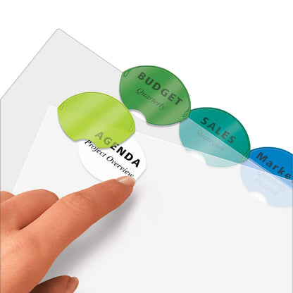 Avery Insertable Style Edge Plastic Dividers for 3 Ring Binders, 5-Tab Sets, Multicolor, 24 Sets, 120 Divider Tabs (11200)