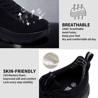 Grand Attack Men's Road Running Walking Shoes | Max Cushioned Comfort | Durable Non-Slip | Breathable Athletic Tennis Cross-Training Sneakers