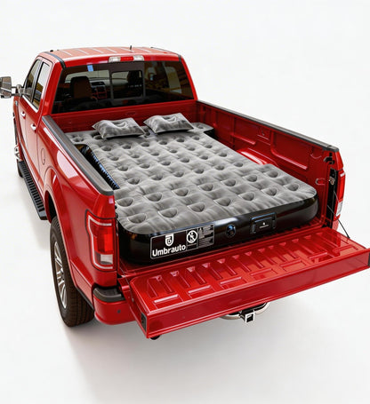 Umbrauto Car Air Mattress Backseat| Inflatable Truck Back Seat Camping Airbed for SUV Rear Seat, Blow Up Sleeping Travel Bed for Van Trunk with Pump & Pillows