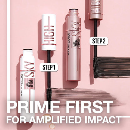 Maybelline New York Lash Sensational Sky High Washable Wimperntusche, Volumen, Länge, Definition, Schwung, Verdichtung, aufbaubare Formel, Very Black, 7.2 ml