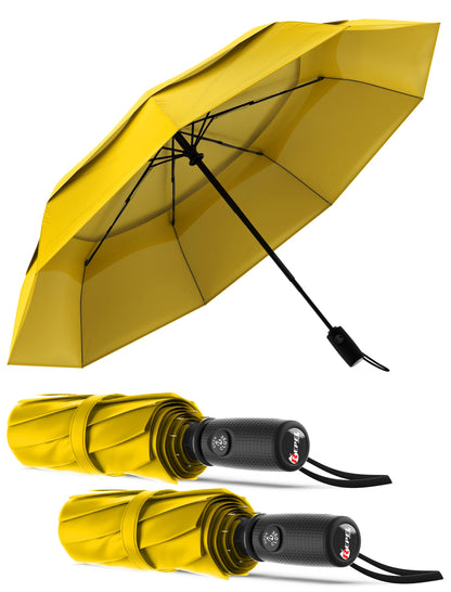 Repel Windproof Travel Umbrella - Compact & Withstands Winds up to 100MPH , Strongest Premium Auto Folding Umbrella for Rain and Sun - Durable, Light & Portable for Women & Men , Fits Backpack & Cars