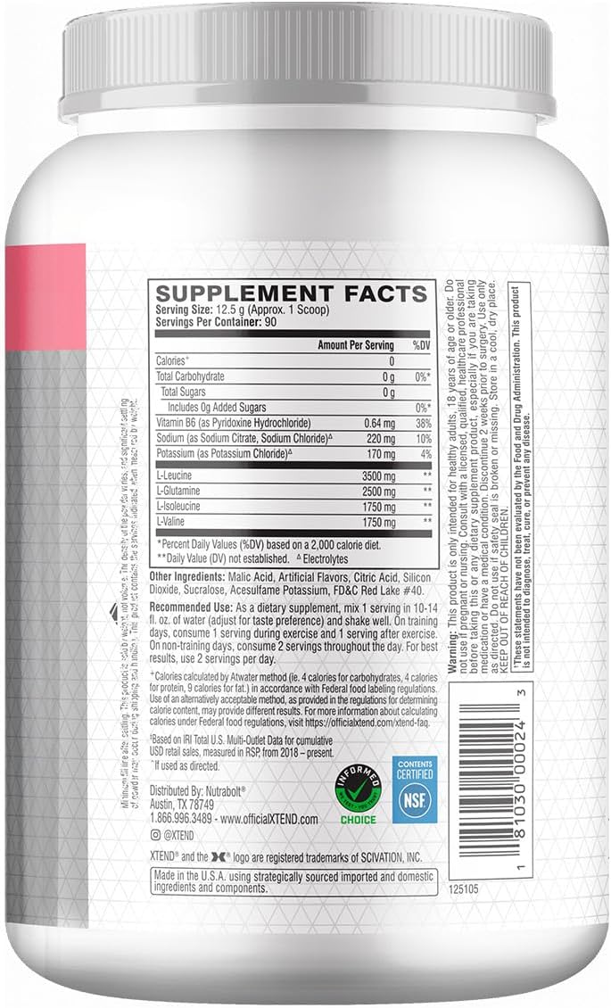 Xtend Amino Acids 90 Serves Italian Glacial Grape 1.28 kg