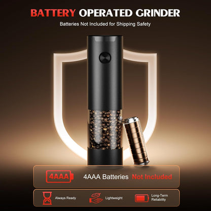 Effortless Seasoning: The ioion Electric Salt and Pepper Grinder Set
