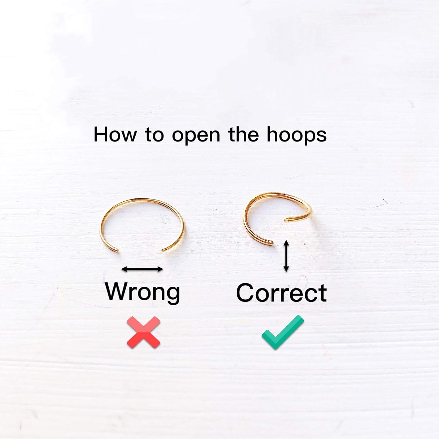 LUCKYJEWUS Small Thin Gold or Sterling Silver Nose Ring Hoop for Women, Tiny Nose Piercing jewelry
