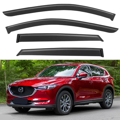 Window Visors Rain Guards for 2015-2026 Ford F150 SuperCrew & 2017-2026 F-150 Raptor F250 F350 F450 F550 Super Duty Crew Cab, Out-Channel Window Vent Deflectors Visors Shades Protectors