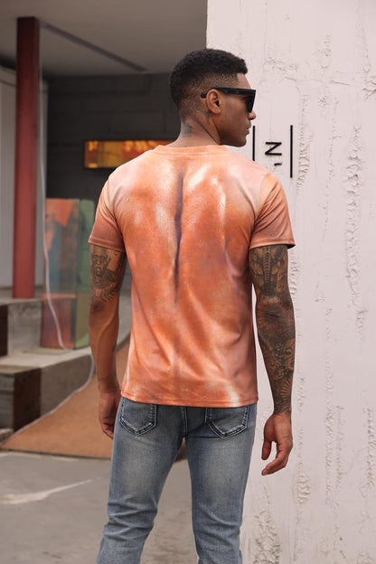 Cozople Herren T-Shirts 3D Bedruckt Lustige Shirts Hässliche Kurzarm Rundhals Oberteil Tee