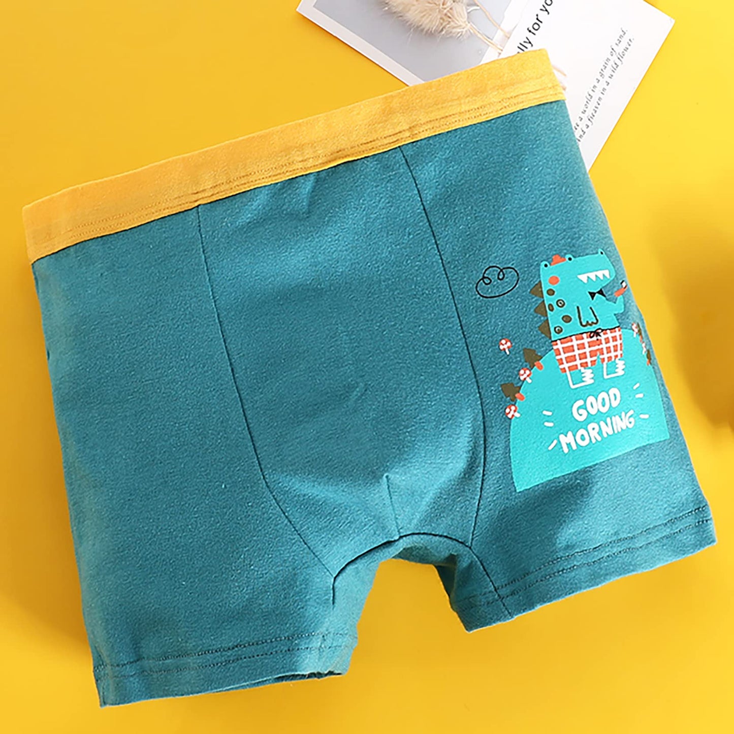 JackLoveBriefs Jungen Baumwoll-Boxershorts Dinosaurier Eisbär Kleinkind Kinder Unterwäsche 12er-Pack, 3-5 Jahre, Blau, Größe: M