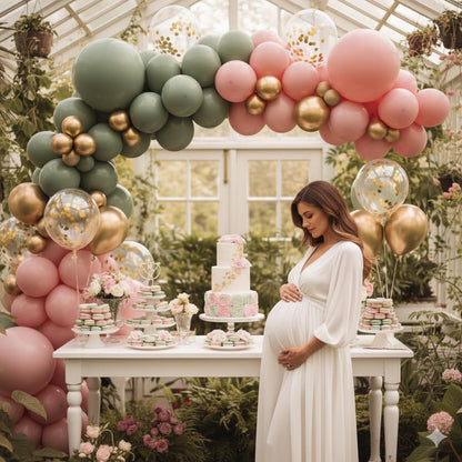 Pastellrosa und lilafarbene Ballons, 12-Zoll-Metallic-Lila-Flieder-Pink-Konfetti-Ballon-Set für Mädchen, Frauen, Kpop, Schmetterling-Geburtstag, Babyparty, Brautparty, Hochzeit, Prinzessin, Disco, Musikparty-Dekorationen