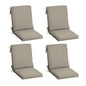 Arden 2-Pack Outdoor Patio Dining Chair Cushion, 20x44, Rain-Proof Seat Pad, Fade-Resistant Outdoor Cushion Black Cabana Stripe