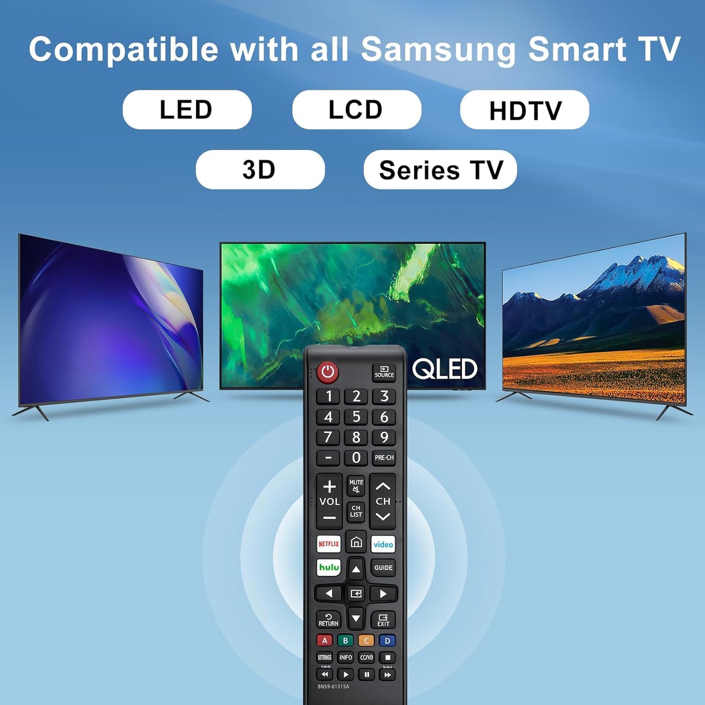 【Pack of 2】 New Universal Remote for All Samsung TV Remote