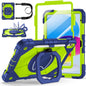Case for iPad A16 11th Generation 11 Inch 2025, Auorld for iPad 10th Generation 10.9 inch 2022 case with Screen Protector, 360 Degree Rotating Stand Shoulder Strap Pencil Holder, Navy Pink