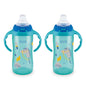 NUK First Choice Large Learner Cup 2.0, 10 oz. Sippy Cup with Handles, Spill Proof, Leak Proof Soft Straw Cup, 2-Pack